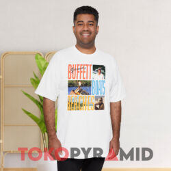 1992 Jimmy Buffett Boats Beaches Bars Ballads Tour T-shirt 2 1992 Jimmy Buffett Boats Beaches Bars Ballads Tour Double Sided White T shirt Front