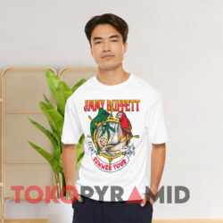 1992 Jimmy Buffett Summer Tour Double Sided T-shirt 2 1992 Jimmy Buffett Summer Tour Double Sided White T shirt Front