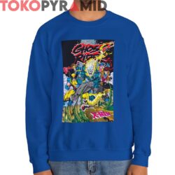 1992 Marvel Ghost Rider And X-Men Shirt 3 1992 Marvel Ghost Rider And X Men Shirt Art By Jim Lee