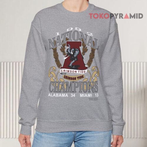 1992 National Champions Alabama Crimson Tide Sweatshirt