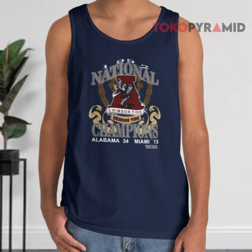 1992 National Champions Alabama Crimson Tide Tank Top