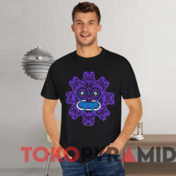 1992 Red Hot Chili Peppers Aztec Face T shirt Black T shirt