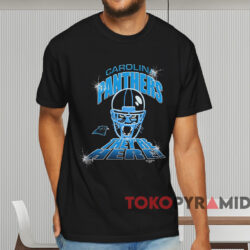 1993 Carolina Panthers They're Here T shirt Black T shirt