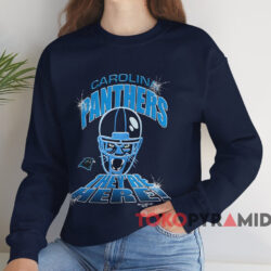 1993 Carolina Panthers They're Here T-shirt 3 1993 Carolina Panthers They're Here T shirt Navy Sweatshirt