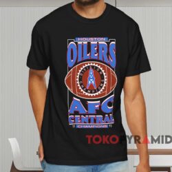 1993 Houston Oilers Afc Central Champions Shirt Black T shirt