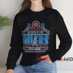 1993 Houston Oilers Afc Central Division Champs Shirt Black Sweatshirt