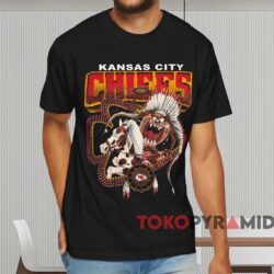 1993 Kansas City Chiefs Taz Looney Tunes Shirt Black T shirt