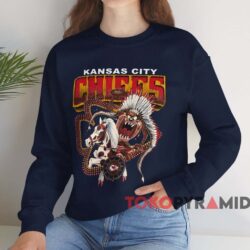 1993 Kansas City Chiefs Taz Looney Tunes Shirt 4 1993 Kansas City Chiefs Taz Looney Tunes Shirt Navy Sweatshirt