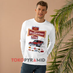 Kenny Bernstein Budweiser King Shirt 4 1993 Kenny Bernstein Budweiser King White Long sleeved