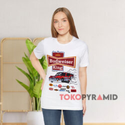 1993 Kenny Bernstein Budweiser King White T shirt