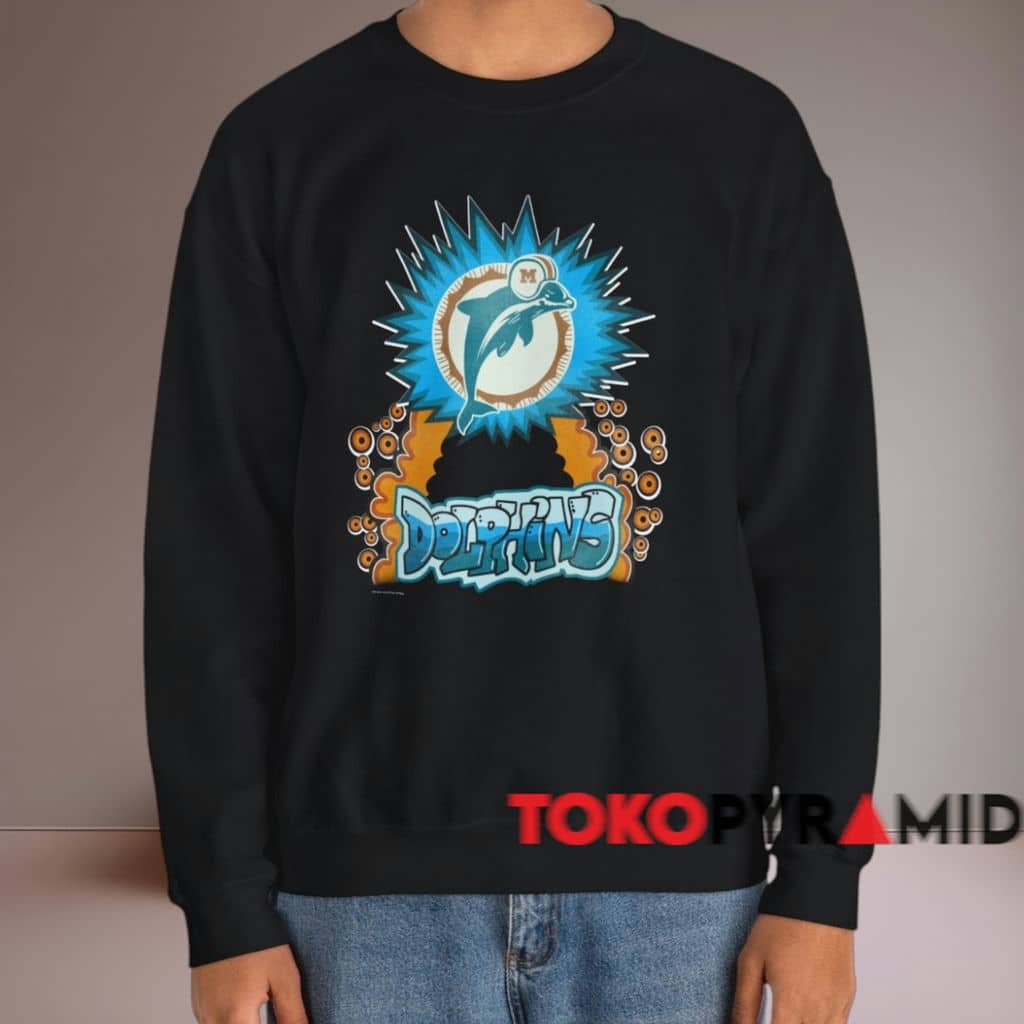 1993 Miami Dolphins Nfl Football Shirt Black Sweatshirt 1993 Miami Dolphins Nfl Football Shirt Black Sweatshirt