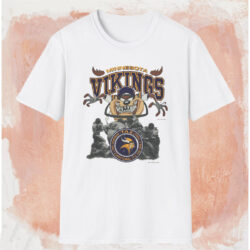 1993 Minnesota Vikings Looney Tunes Shirt White T shirt