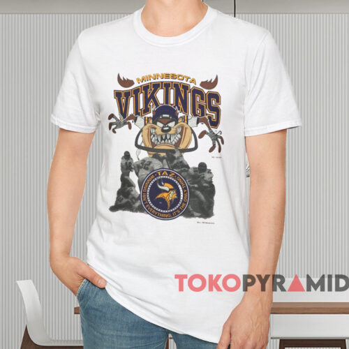 1993 Minnesota Vikings Looney Tunes Shirt White T shirt 1993 Minnesota Vikings Looney Tunes Shirt White T shirt