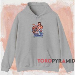 1993 New York Giants Caricature Shirt Grey Hoodie