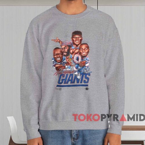 1993 New York Giants Caricature Shirt Grey Sweatshirt