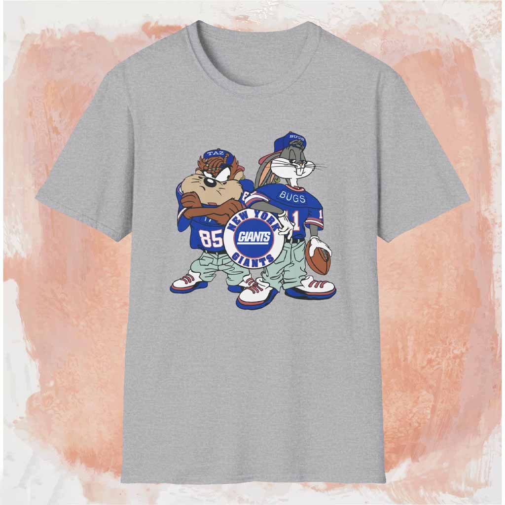 1993 New York Giants Looney Tunes Shirt Grey T shirt 1993 New York Giants Looney Tunes Shirt Grey T shirt