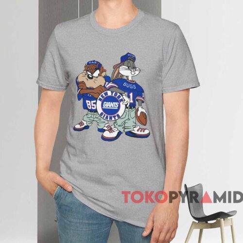 1993 New York Giants Looney Tunes Shirt Grey T shirt 1993 New York Giants Looney Tunes Shirt Grey T shirt