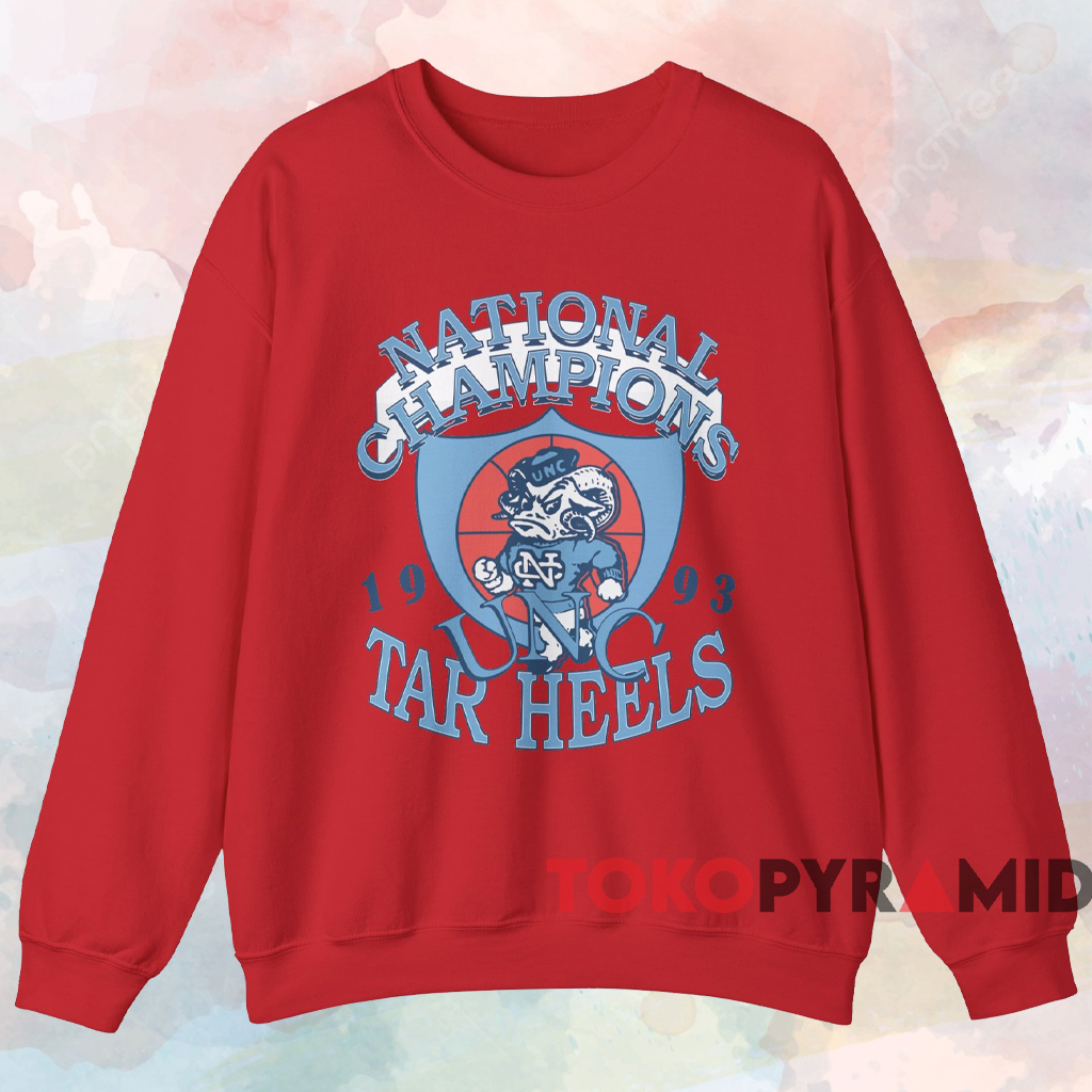 1993 North Carolina Unc Tar Heels National Champions Shirt Red Sweatshirt 1993 North Carolina Unc Tar Heels National Champions Shirt Red Sweatshirt
