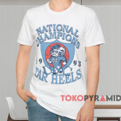 1993 North Carolina Unc Tar Heels National Champions Shirt White T shirt