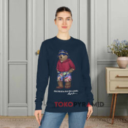 1993 Polo Bear By Ralph Lauren Navy Long sleeved