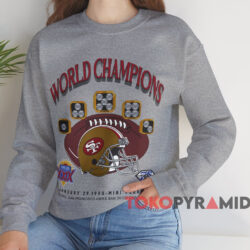 1993 San Francisco 49ers World Champions T-shirt 4 1993 San Francisco 49ers World Champions T shirt Grey Sweatshirt