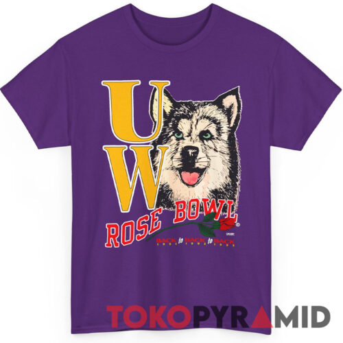 1993 UW Huskies Back To Back Rose Bowl Shirt 1993 UW Huskies Back To Back Rose Bowl Shirt
