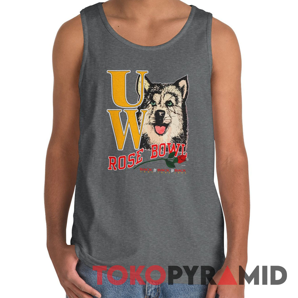 1993 UW Huskies Back To Back Rose Bowl Tank Top 1993 UW Huskies Back To Back Rose Bowl Tank Top