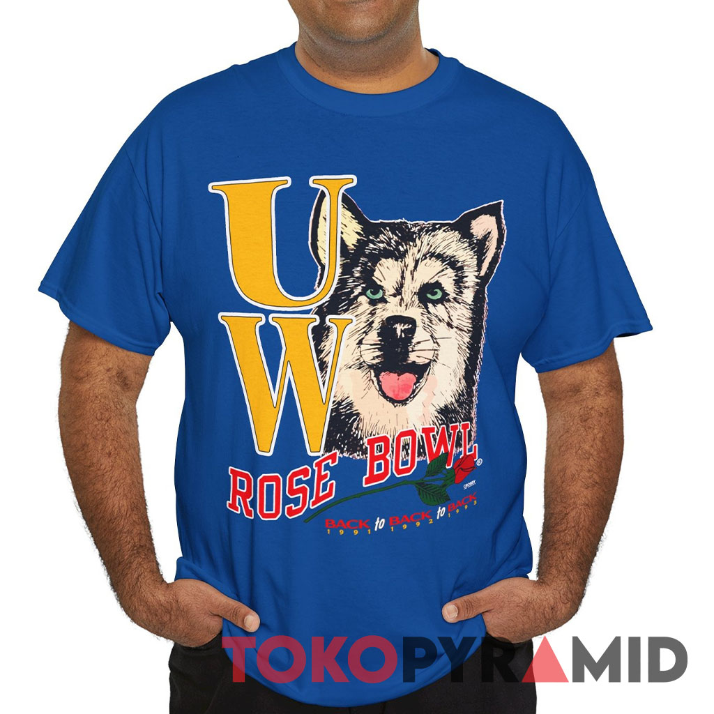 1993 UW Huskies Back To Back Rose Bowl Tee 1993 UW Huskies Back To Back Rose Bowl Tee