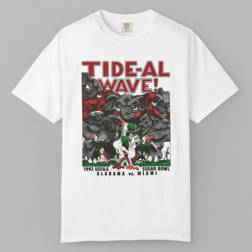 1993 Usf&g Sugar Bowl Alabama Vs Miami T shirt 1993 Usf&g Sugar Bowl Alabama Vs Miami T shirt