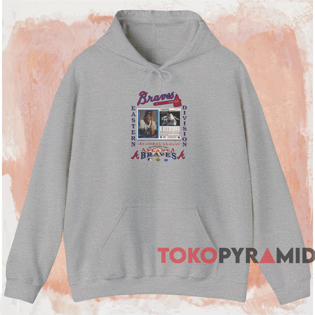 1994 Atlanta Braves David Justice Shirt Grey Hoodie 1994 Atlanta Braves David Justice Shirt Grey Hoodie