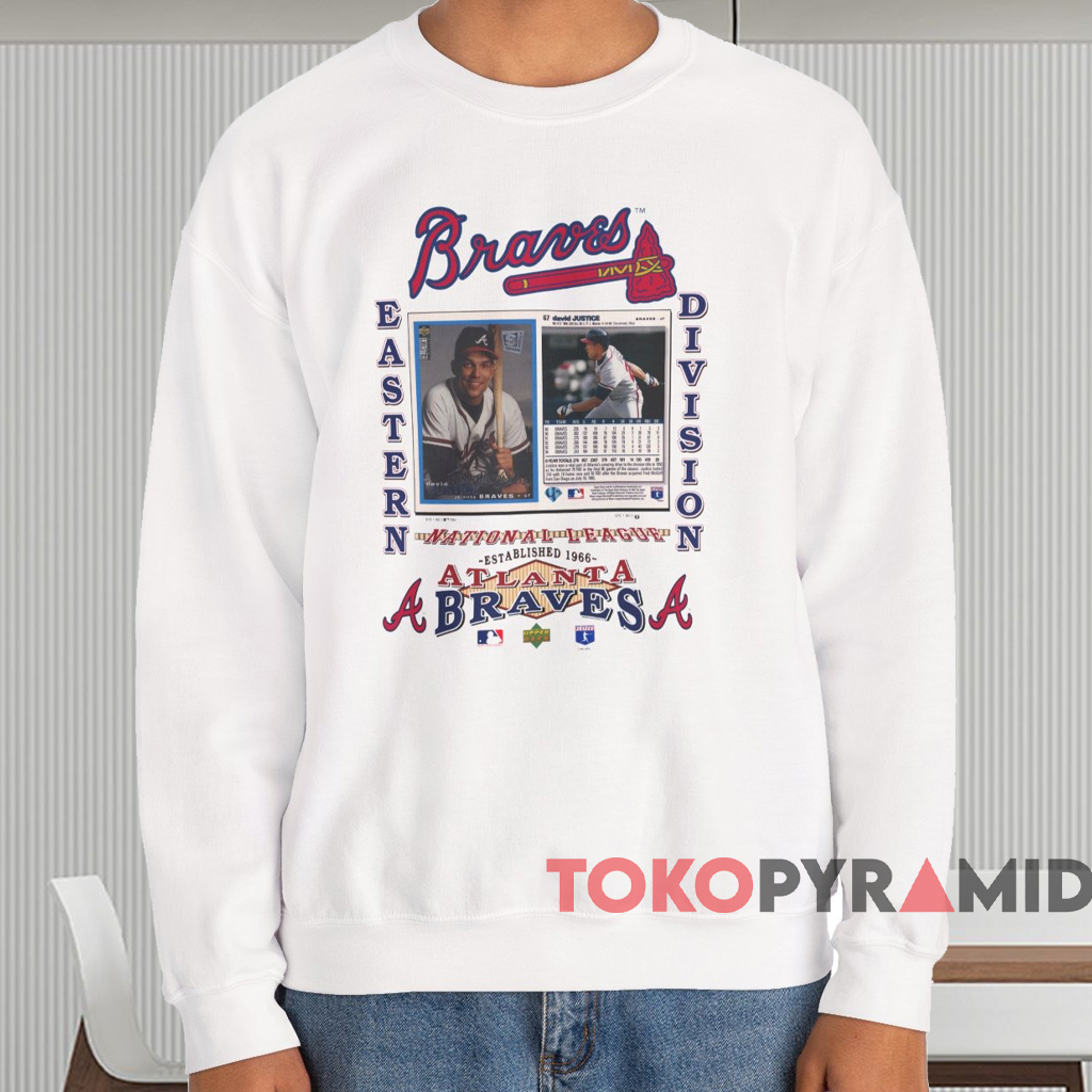 1994 Atlanta Braves David Justice Shirt White Sweatshirt 1994 Atlanta Braves David Justice Shirt White Sweatshirt