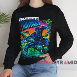 1994 Carolina Panthers Black Panther T-shirt 4 1994 Carolina Panthers Black Panther T shirt Black Sweatshirt