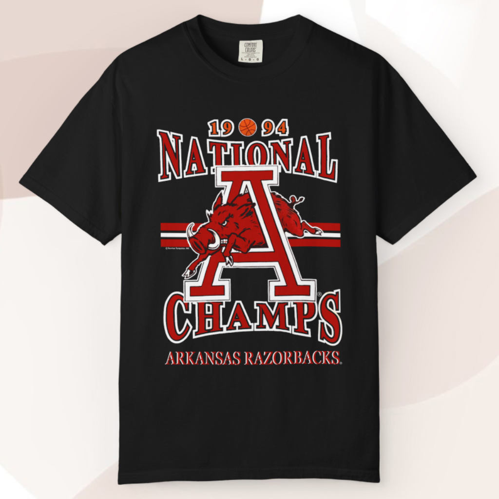 1994 National Champs Arkansas Razorbacks T shirt 1994 National Champs Arkansas Razorbacks T shirt