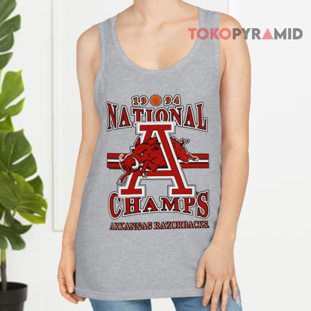 1994 National Champs Arkansas Razorbacks Tank Top 1994 National Champs Arkansas Razorbacks Tank Top