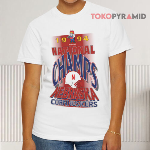 1994 National Champs Nebraska White T shirt 1994 National Champs Nebraska White T shirt