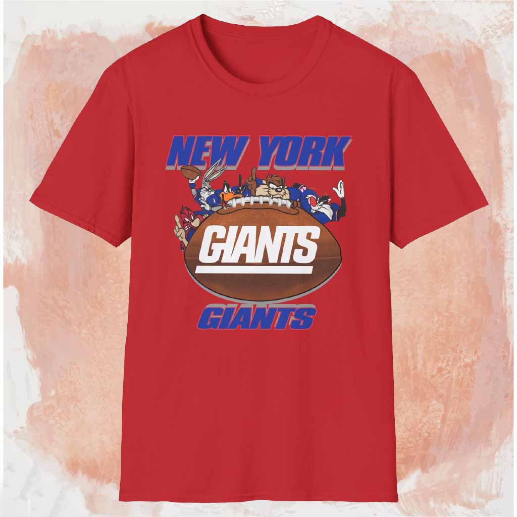 1994 New York Giants Looney Tunes Shirt Red T shirt 1994 New York Giants Looney Tunes Shirt Red T shirt