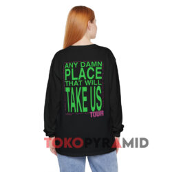 1994 Western Vogue Any Damn Place That Will Take Us Tour Black Long sleeved Back