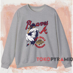 1995 Atlanta Braves World Champions Shirt Grey Sweatshirt