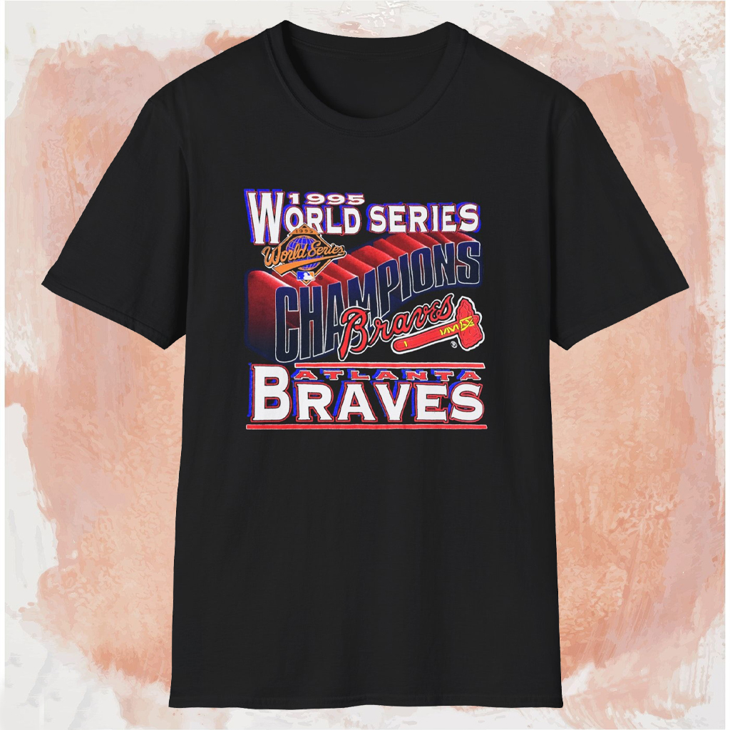 1995 Atlanta Braves World Series Champion Shirt Black T shirt 1995 Atlanta Braves World Series Champion Shirt Black T shirt