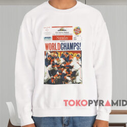 1995 Atlanta Braves World Series Champions Newspaper Shirt 4 1995 Atlanta Braves World Series Champions Newspaper Shirt White Sweatshirt