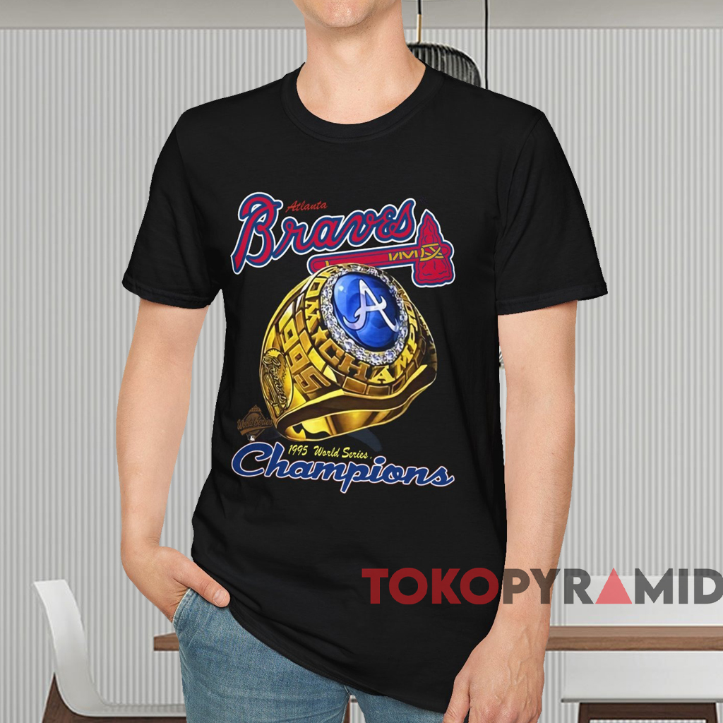 1995 Atlanta Braves World Series Champs Ring Shirt Black T shirt 1995 Atlanta Braves World Series Champs Ring Shirt Black T shirt