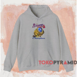 1995 Atlanta Braves World Series Champs Ring Shirt 2 1995 Atlanta Braves World Series Champs Ring Shirt Grey Hoodie