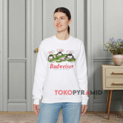 1995 Budweiser Frogs King Of Beers Shirt 3 1995 Budweiser Frogs King Of Beers White Sweatshirt