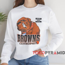 1995 Cleveland Browns Monday Night Football Shirt 4 1995 Cleveland Browns Monday Night Football Shirt White Sweatshirt