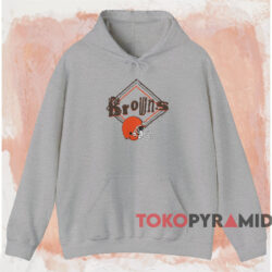 1995 Cleveland Browns Scratch Logo Shirt 2 1995 Cleveland Browns Scratch Logo Shirt Grey Hoodie