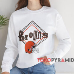 1995 Cleveland Browns Scratch Logo Shirt 3 1995 Cleveland Browns Scratch Logo Shirt White Sweatshirt