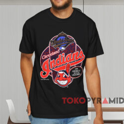 1995 Cleveland Indians American League Champions Shirt Black T shirt