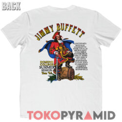 1995 Jimmy Buffett Domino College Summer Session Tour Double Sided T shirt Back