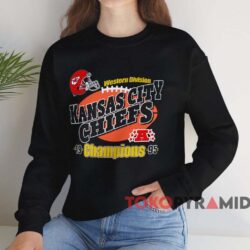 1995 Kansas City Chiefs Western Division Champions Shirt 3 1995 Kansas City Chiefs Western Division Champions Shirt Black Sweatshirt