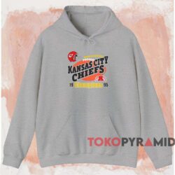 1995 Kansas City Chiefs Western Division Champions Shirt 2 1995 Kansas City Chiefs Western Division Champions Shirt Grey Hoodie